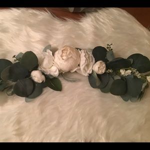 Rose and lambs ear swag. NWOT